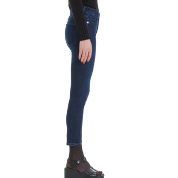 Agolde Sophie High Rise Skinny Crop Stretch in Honor Dark Wash Size 25 #A018-835 - Picture 3 of 15